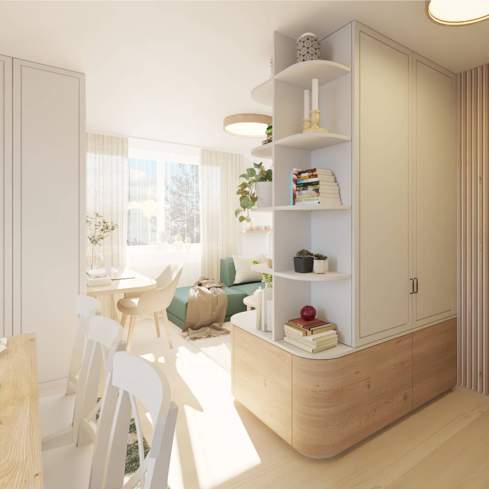 nábytok oddeľujúca predsieň