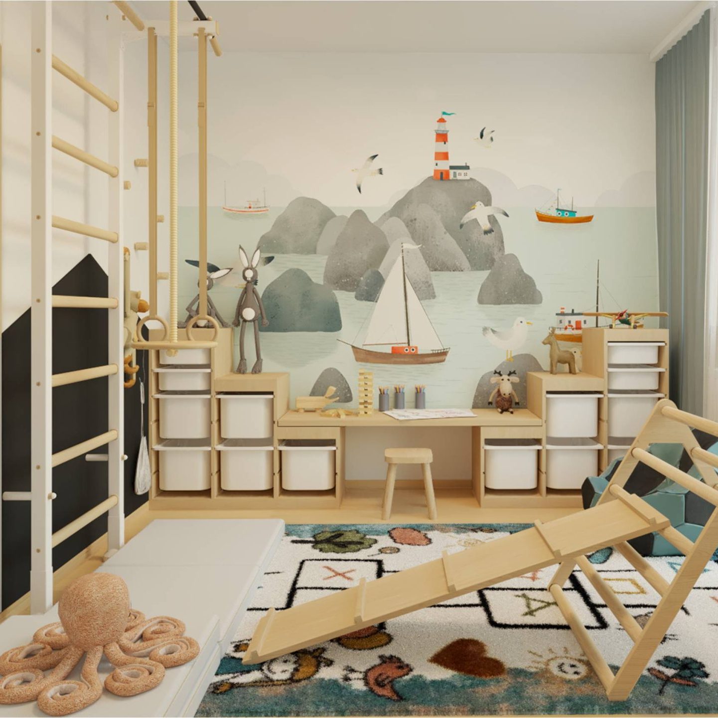 detská herňa s IKEA nábytkom